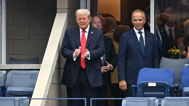 Why does Donald Trump keeping showing up at major sporting events?