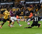 Lyle Foster claims last-gasp win for Burnley after early comeback by Wolves