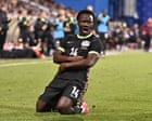 Nestory Irankunda steals victory for Socceroos in fiery friendly against Canada