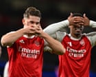 Gyökeres double adds gloss to Arsenal’s Champions League rout of Atlético