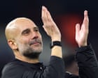 ‘Fine the singers, too’: Guardiola’s joking dig at Manchester City penalties for late restarts
