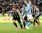 Harvey Barnes double helps Newcastle derail Manchester City revival