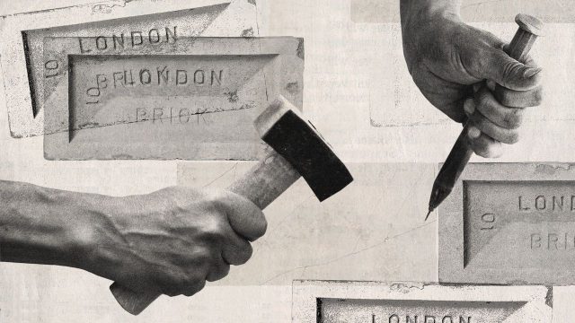 Builders return to the stone age