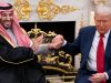 Trump defends Saudi prince, shrugs off Khashoggi murder