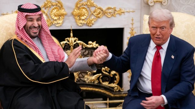 Trump defends Saudi prince, shrugs off Khashoggi murder