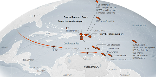 How the US is preparing a military staging ground near Venezuela