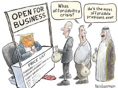 5 red-carpet ready cartoons about Donald Trump’s reception of Prince Mohammed bin Salman