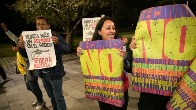 Ecuador rejects push to allow US military bases