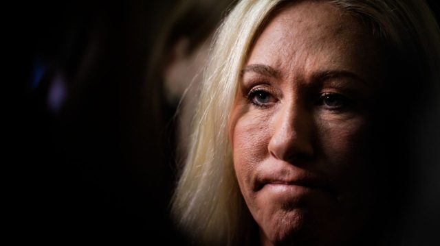 Is Marjorie Taylor Greene undergoing a political realignment?