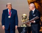 Gianni Infantino accused of breaking Fifa rules with Trump’s peace prize