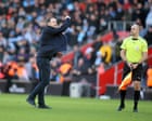 Championship roundup: Lampard sparks melee as Coventry draw with Southampton