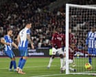 Veltman earns Brighton draw at West Ham after Welbeck spot-kick drama