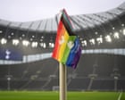 Tottenham’s Pride flag moved on ‘security grounds’ after Slavia Prague request