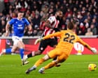 Thiago strikes twice for Brentford but Sunderland’s Le Fée fluffs panenka penalty