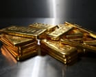 Weak dollar drives gold over $5,500 an ounce for first time, amid geopolitical and debasement fears – business live
