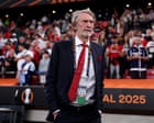 Manchester United fan group seeks to oust ‘incompetent clown’ Jim Ratcliffe