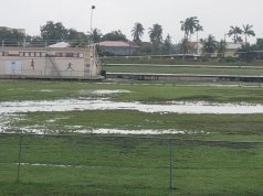 BDFA First Division Opening Triple‑Header postponed after sudden downpour; Marion Jones conditions draw public criticism