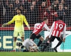 Keane Lewis-Potter header earns Brentford point to deny leaders Arsenal