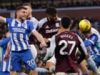 Milner reaches milestone but Brighton’s misery goes on after late Villa strike