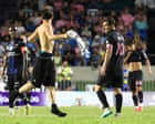 Lionel Messi tackled by pitch invader during chaotic friendly in Puerto Rico