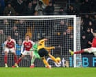 Arsenal suffer new blow in title race after late equaliser boosts Wolves