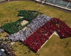 Mexico sets Guinness World Record with human football shirt before World Cup – video