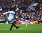 Aston Villa’s title hopes dealt blow by 10-man Brentford amid VAR drama