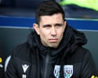 West Brom sack head coach Eric Ramsay after only 44 days in charge