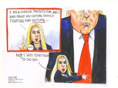 5 thoroughly redacted cartoons about Pam Bondi protecting predators