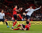 Ben White makes eventful England return in draw with Uruguay