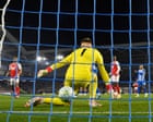 Arsenal go seven points clear with Bukayo Saka on target in tough Brighton win