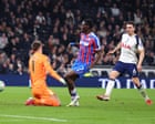 Sarr sinks 10-man Spurs as Crystal Palace plunge imploding club closer to relegation