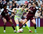WSL roundup: Leaders Manchester City stumble at Villa as Arsenal close on second