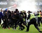 Police condemn ‘shameful’ behaviour of Celtic and Rangers fans in Ibrox clashes