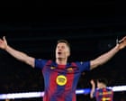 Lewandowski and Raphinha double up as Barcelona run riot against Newcastle