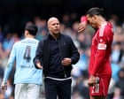 Van Dijk claims Liverpool ‘gave up’ in Manchester City defeat as PSG trip looms