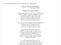 Belize – The Silent Witness: A Call to Our Collective Conscience