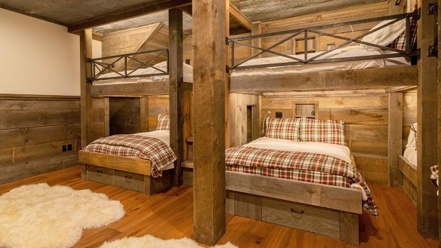 6 spacious homes with bunk rooms
