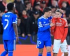 Uefa will not follow Fifa’s lead on red cards for mouth-covering or walk-offs