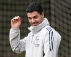 Mikel Arteta was ‘in the garden building a fire’ when Arsenal won Premier League title
