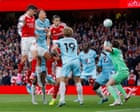 Arsenal find solace in set pieces again on another gruelling night of football as pain | Barney Ronay