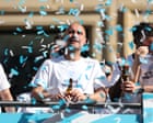 Guardiola’s farewell bash: old faces, rock stars and a surprise from Khadija Shaw