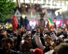 Party on the streets of London: Arsenal fans’ title celebrations – in pictures