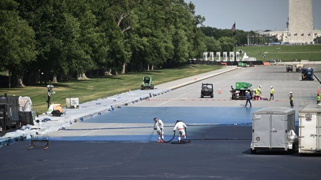 Trump’s reflecting pool work hit by costs, lawsuit