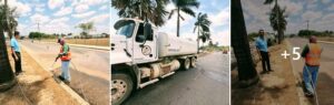 Ministry of Infrastructure Development and Housing and Councilor Aaron Mai conduct works on La Loma Luz Boulevard and Joseph Andrews Drive