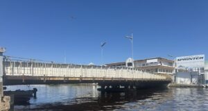 Construction underway for temporary bridges in Belize City