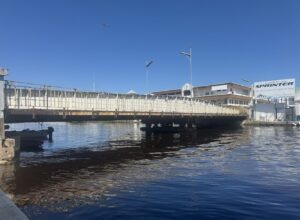 Construction underway for temporary bridges in Belize City