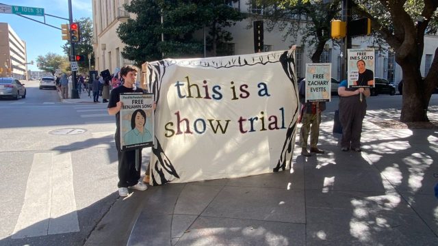 ICE protesters jailed up to 100 years over shooting