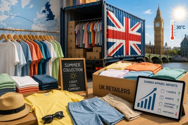 UK summerwear imports rise ahead of weather-driven demand