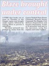 6/6/2026: News: Blaze brought under control